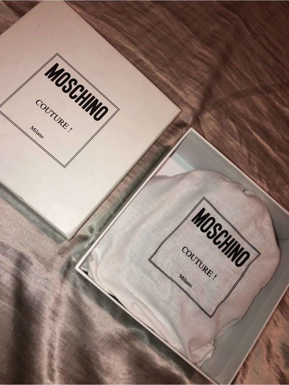 Moschino Silver Men's Belt